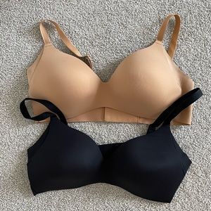 NWOT Knix Wing Woman Contour Bra Black And Nude Size 2